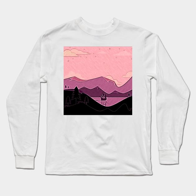 Landscape Long Sleeve T-Shirt by MarcyRangel